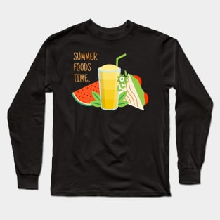 Summer Food Time Long Sleeve T-Shirt